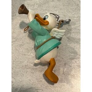 Disney Donald Duck Angel‎ Ornament Trumpet Vintage Figurine Made in Macau